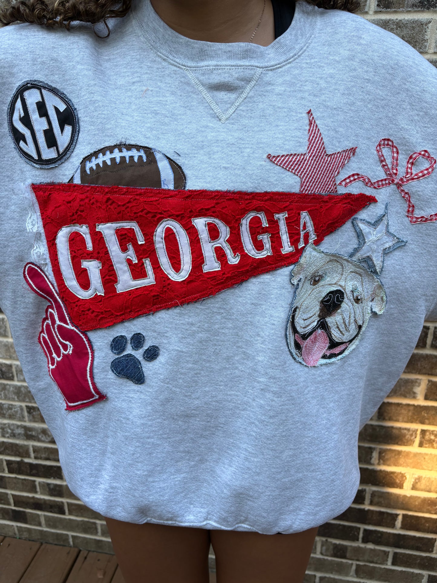 “georgia” college sweatshirt