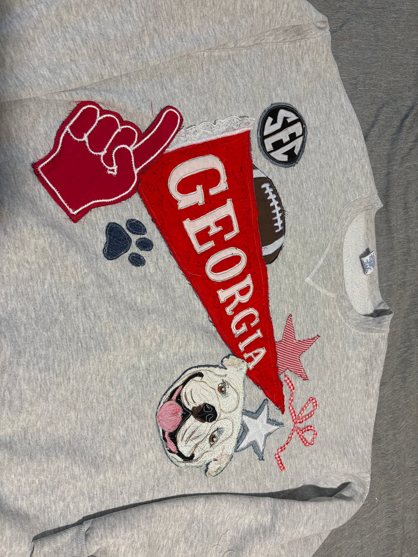 “georgia” college sweatshirt
