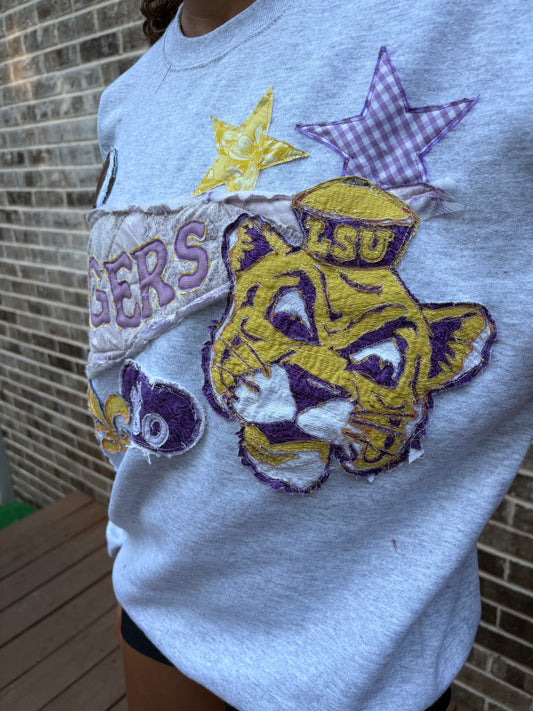“lsu” college sweatshirt